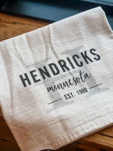 Hendricks Initial Tea Towel