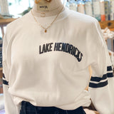 Lake Hendricks Embossed Puff Sweatshirt