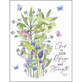 Purple Stems & Butterflies Sympathy Greeting Card