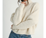 How Sweet Mock Neck Sweater