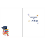 Stack Of Books Graduation Greeting Card