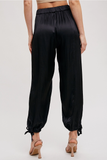 Dreamy Satin Cargo Pants