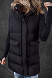 Longline Zip Puffer Vest