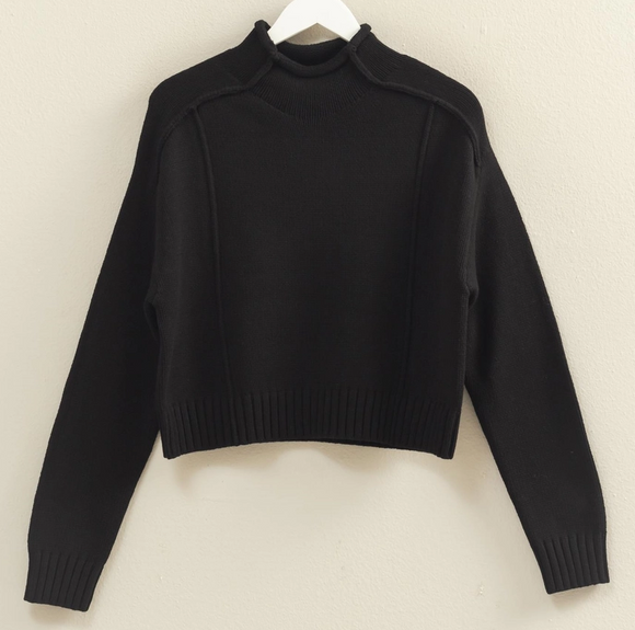 Stand Up Black Sweater