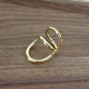 Sunday Gold Curve Ring