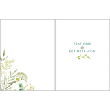 Get Well Greeting Card - Relaxing Greens