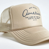God Bless America Trucker - Khaki