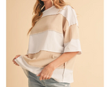 Bittersweet Memory Color Block Top