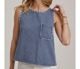 Lost With You Scalloped Tank