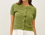 Emma Jean Crochet Crop Cardigan