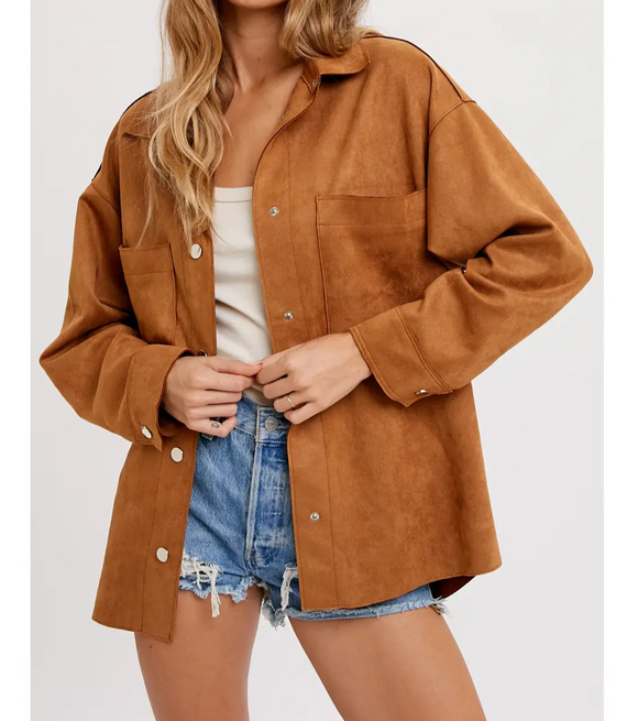 Dance Dance Faux Suede Jacket