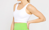 Cropped Seamless Ribbed Tank Top