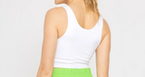 Cropped Seamless Ribbed Tank Top