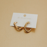 Chain Me Oval Hoop Earrings