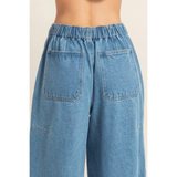 Heads Up Wide Leg Denim Pants
