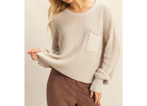 Say Your Goodbye Pocket Crewneck