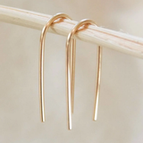 Open Arc Dangle Earrings 14k