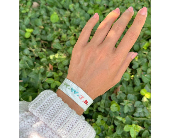 WWJD Embroidered Bracelet