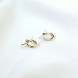 Tie The Knot Gold Earrings