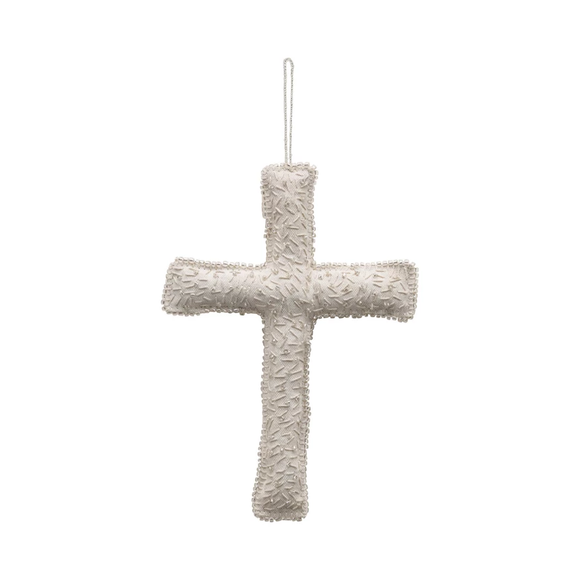 Handmade Glass Beaded Cross