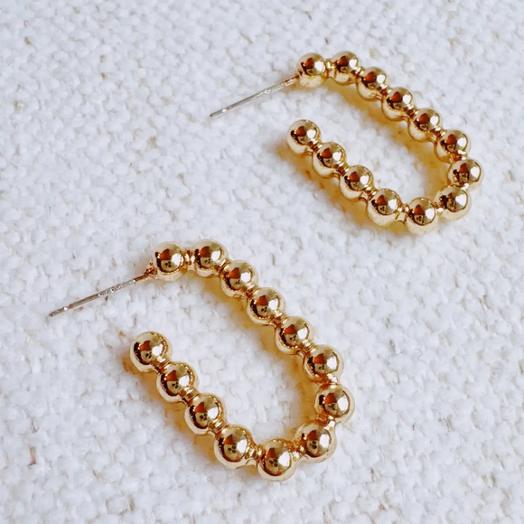 Dotty Square Hoop Earrings