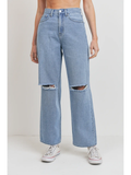 Livi Minimal Distressed Skater Jean