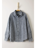 I Can't Change Mineral Washed Button Down