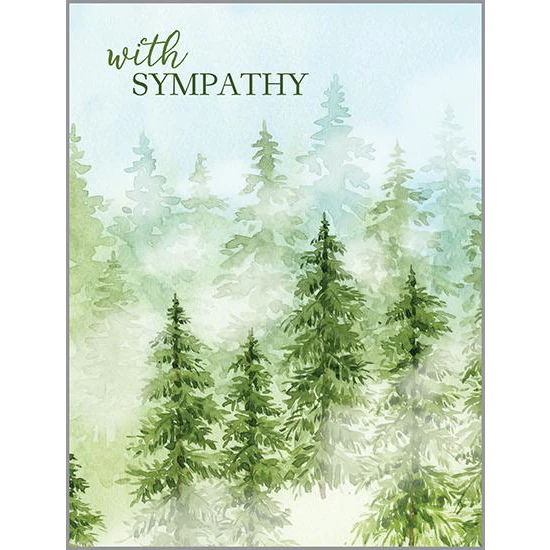 Pine Forrest Sympathy Greeting Card