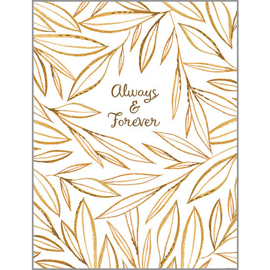 Always + Forever Wedding Greeting Card