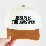 Jesus Is The Answer Hat