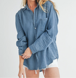 Just Fine Denim Top