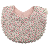 Pink Flowers Muslin Cotton Baby Bib