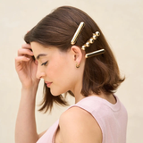 Charlie Gold Metal Barettes