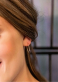 Open Arc Dangle Earrings 14k