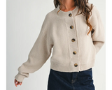 Bebe Button Front Sweater