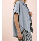 Be Someone Chambray Oversized Shirt