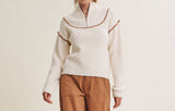 Going Back Quarter Zip Sweater
