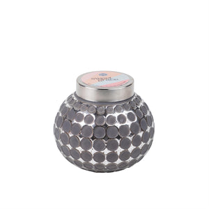 Sweet Grace Dot Mercury Glass Jar Candle