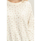 I Need You Floral Sweatshirt - Pink