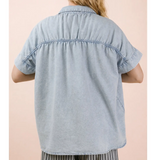 Be Someone Chambray Oversized Shirt