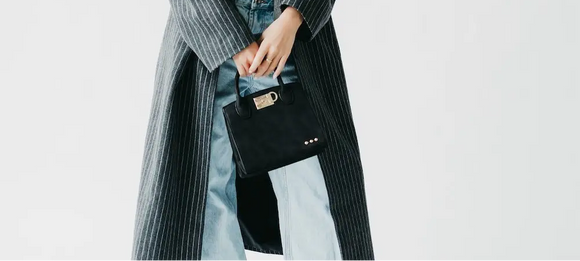 Black Nixie Nubuck Small Tote