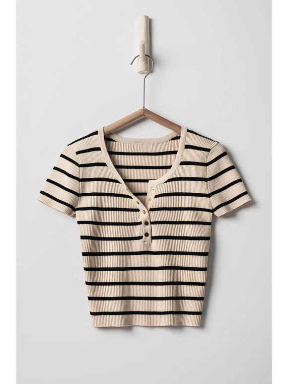 Emma Ribbed Knit Top