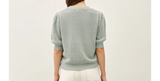 Layla Puff Sleeve Cable Knit Sweater