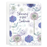 Sympathy Greeting Card : Allium Stem