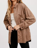 Dead End Road Faux Suede Jacket