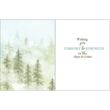 Pine Forrest Sympathy Greeting Card