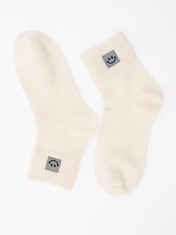 Ivory Happy Feet Socks