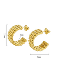 Let Go 18k Gold Plated Hoops