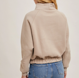 Need You Now Tie Front Knit Sweatshirt