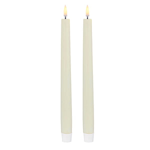 11" Ivory Taper Candle Set - Uyuni